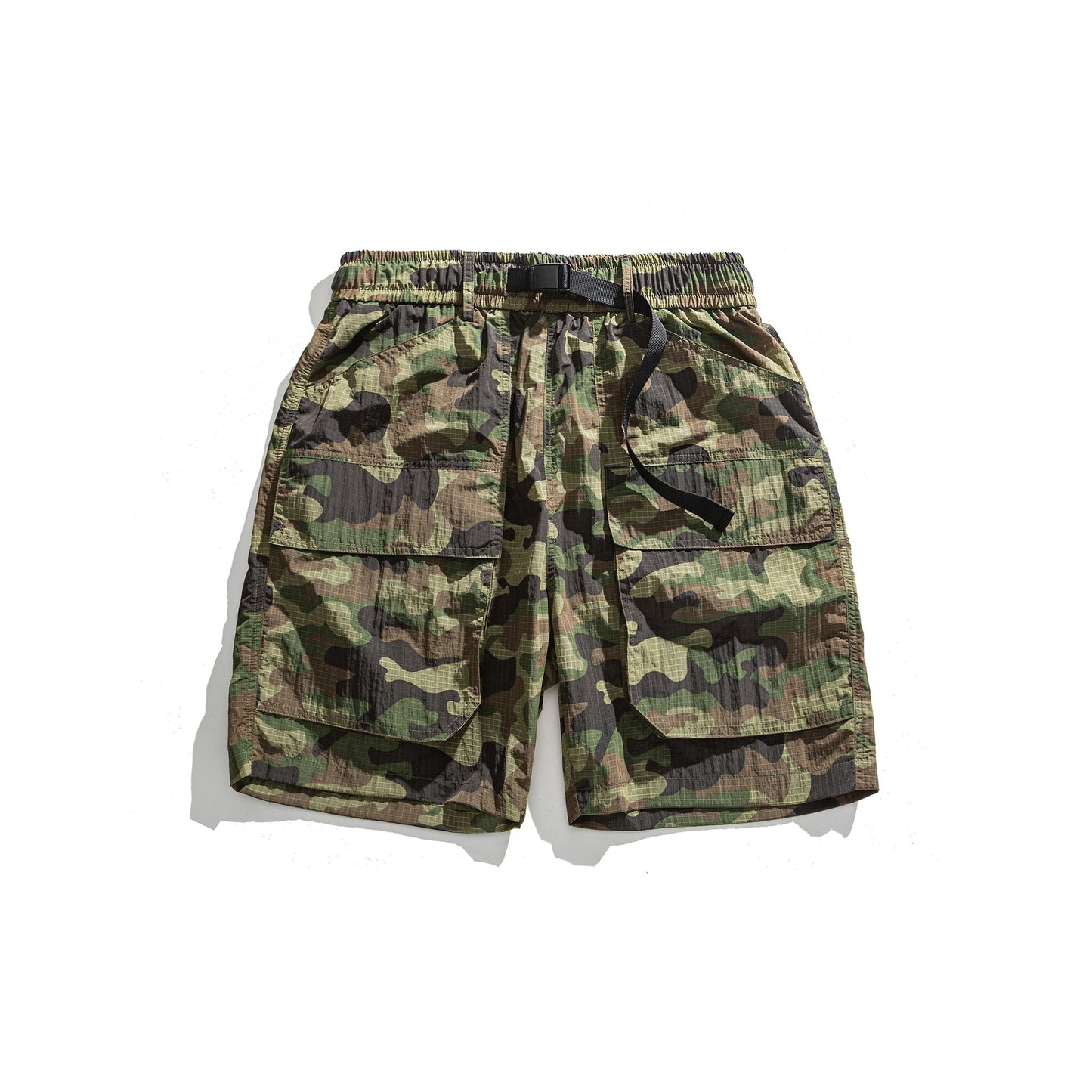 Quick-Dry Cargo Shorts for Men, Loose Casual Mid-Length Pants