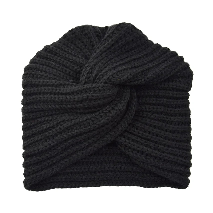 Boheemse wollen kruisvormige tulband