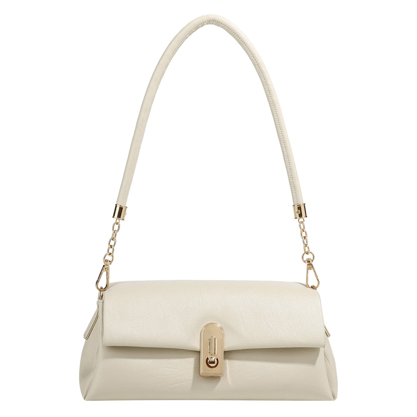 Women's Baguette Bag with Lock Design Shoulder Handbag |Shoulder bag,Crossbody bag