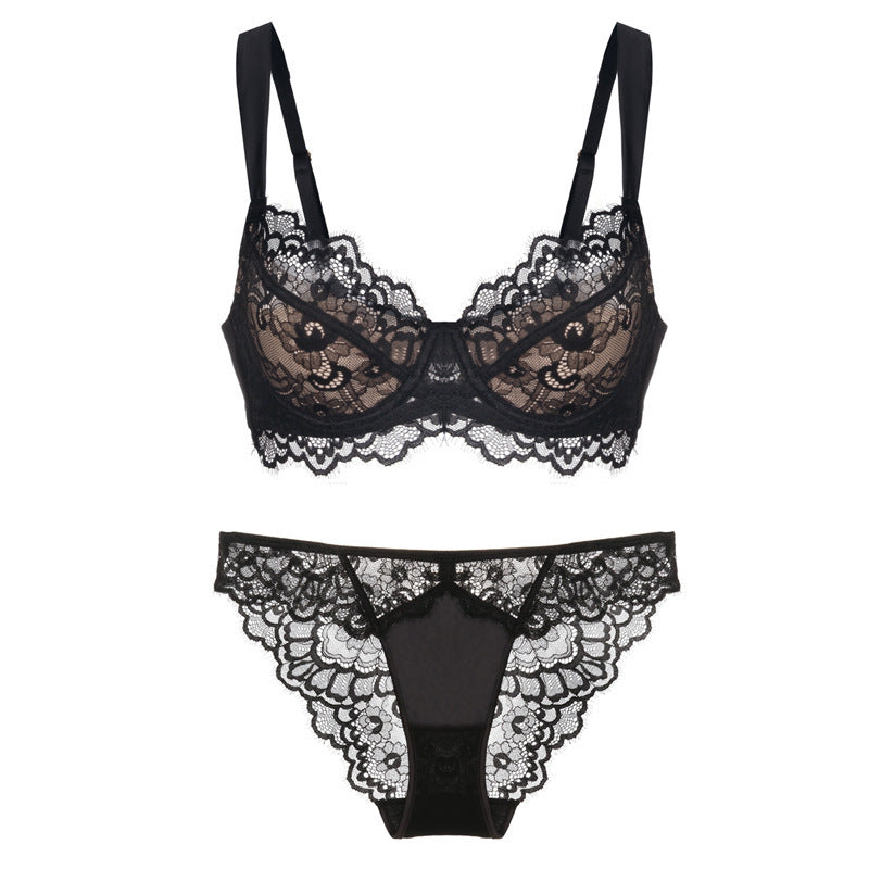 Franse sexy lingerieset met wimperkant
