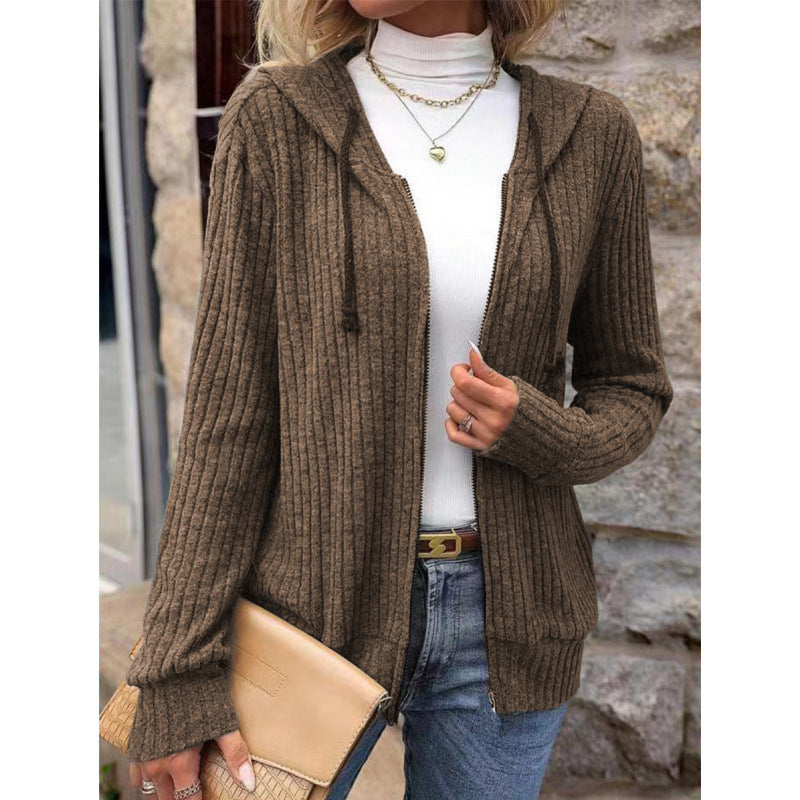 Gestreepte casual sweatvest