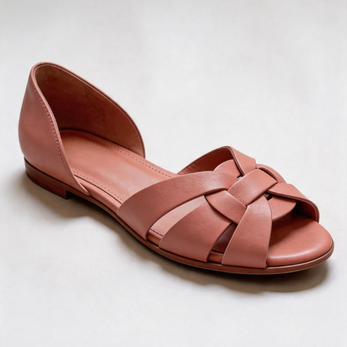 Womens Woven Slip-On Flat Beach Shoes