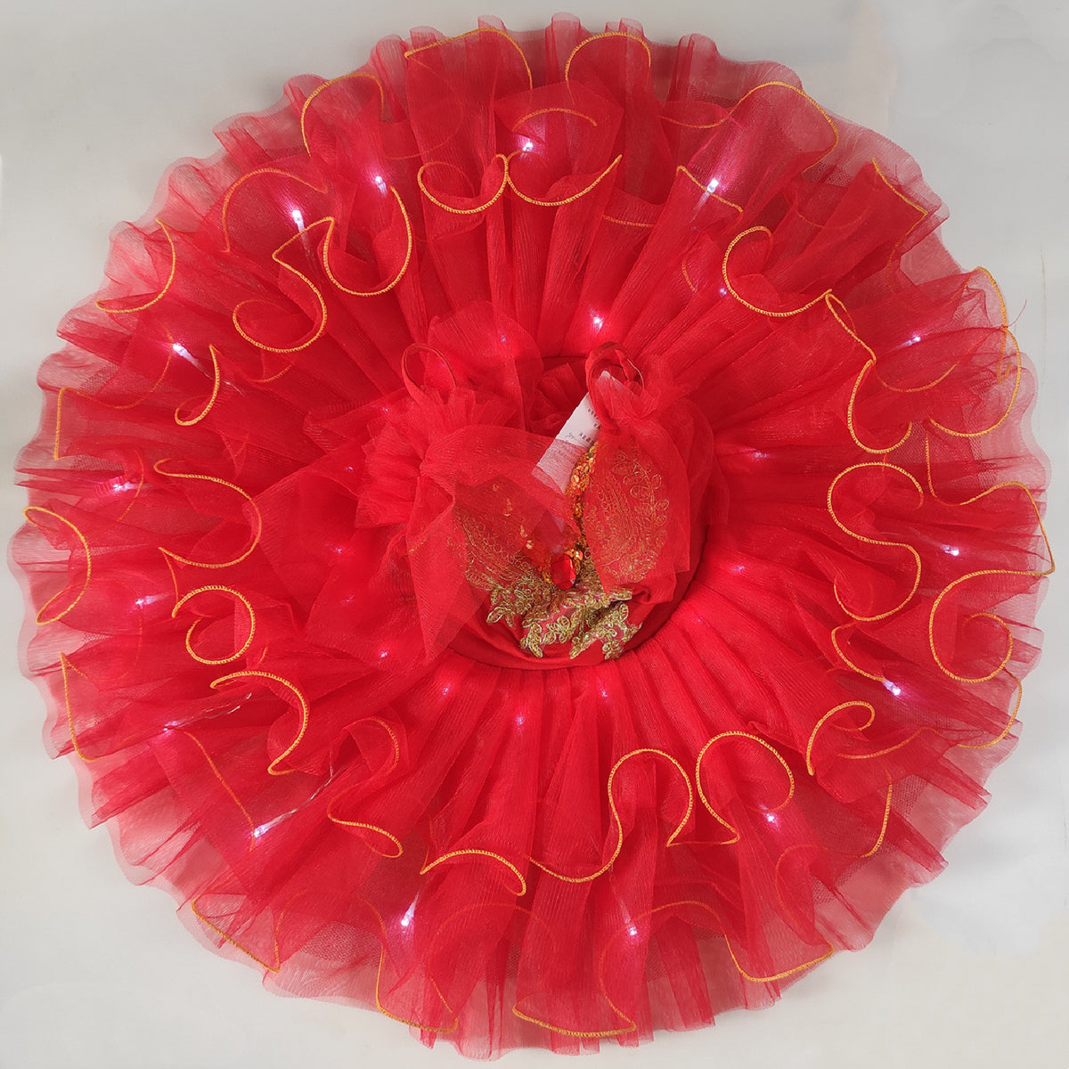 Girls Luminous Ballet Performance Dress