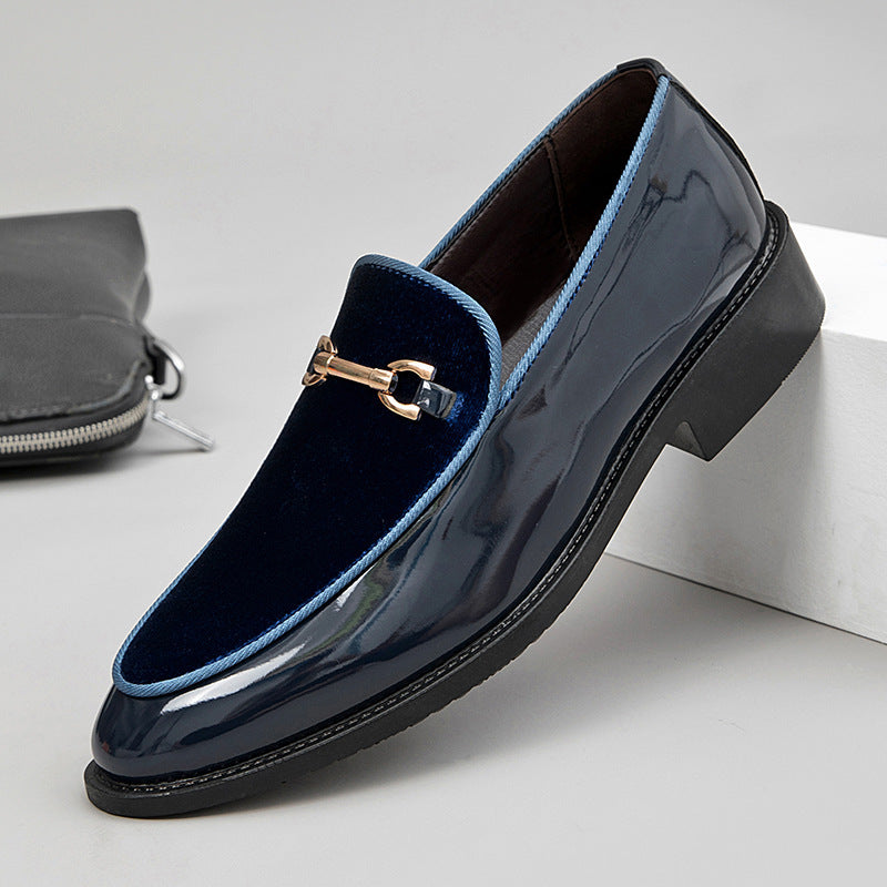 Glanzende schoenen van fluweel en lakleer lichtgewicht trendy veelzijdig en casual