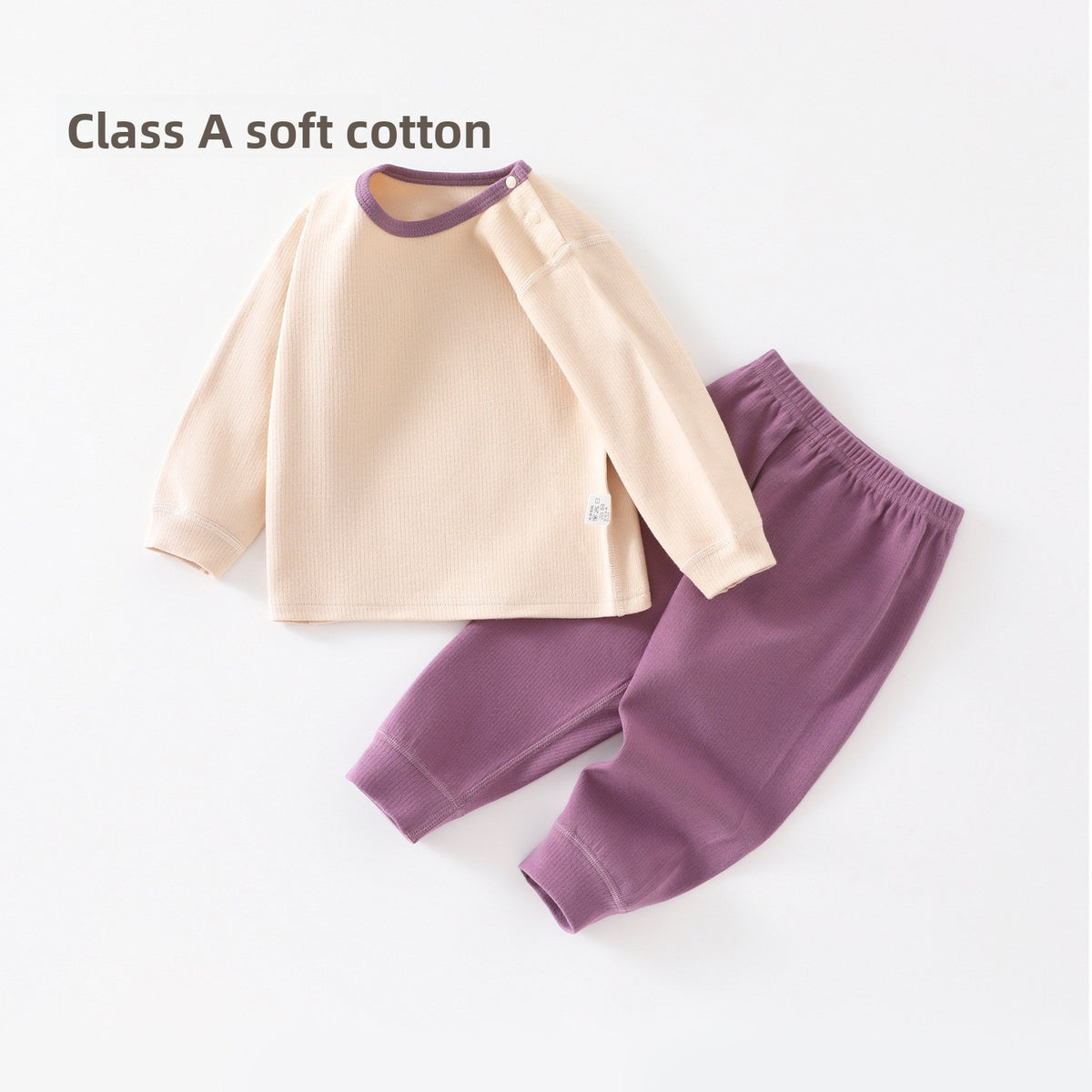 Tweedelige katoenen pyjamaset voor baby's