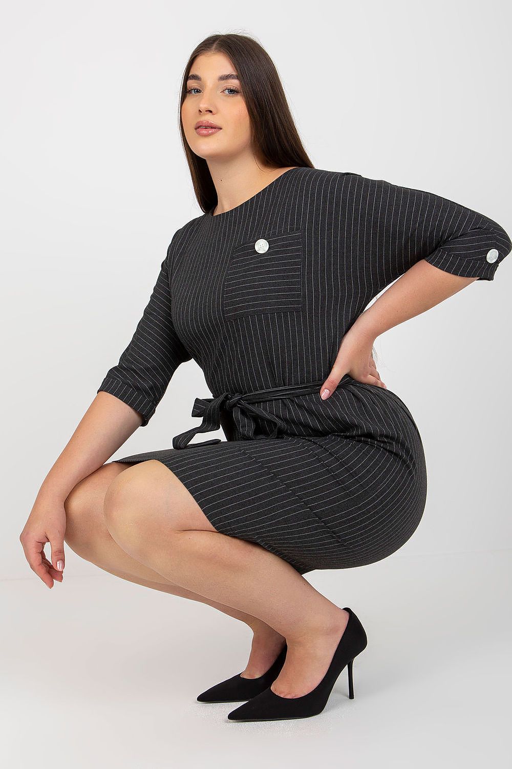 Plus size jurk model 174937 Lakerta
