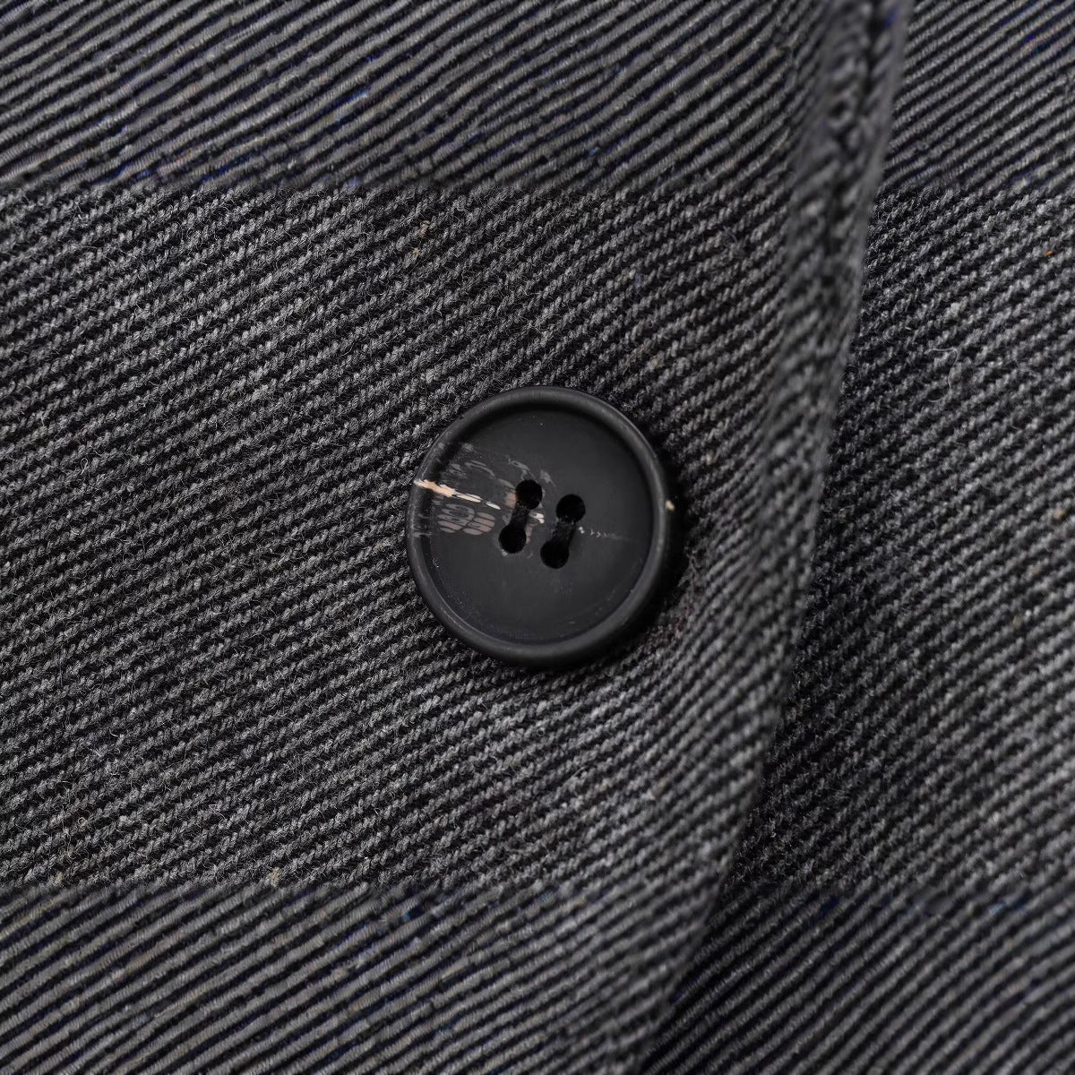 Damesblazer van wol-keperstof met reverskraag en 1-knoopsluiting