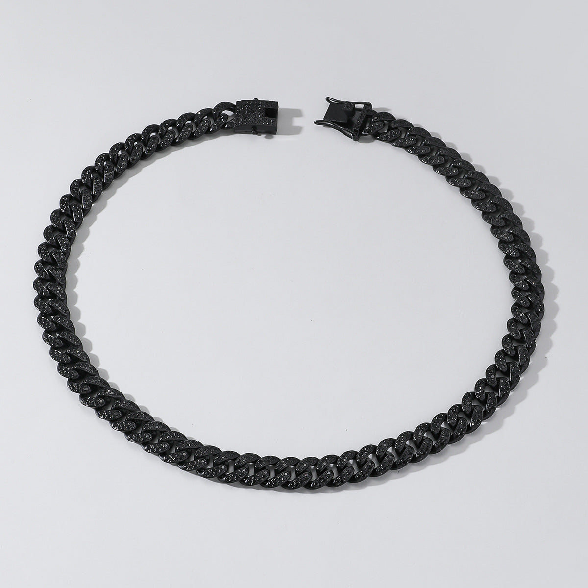 Hip Hop Style Full Diamond Cuban Chain Necklace