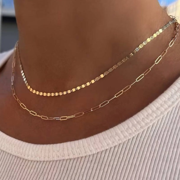 Fashion Imitation Pearl Layered Necklace with Heart Pendant for Women Men