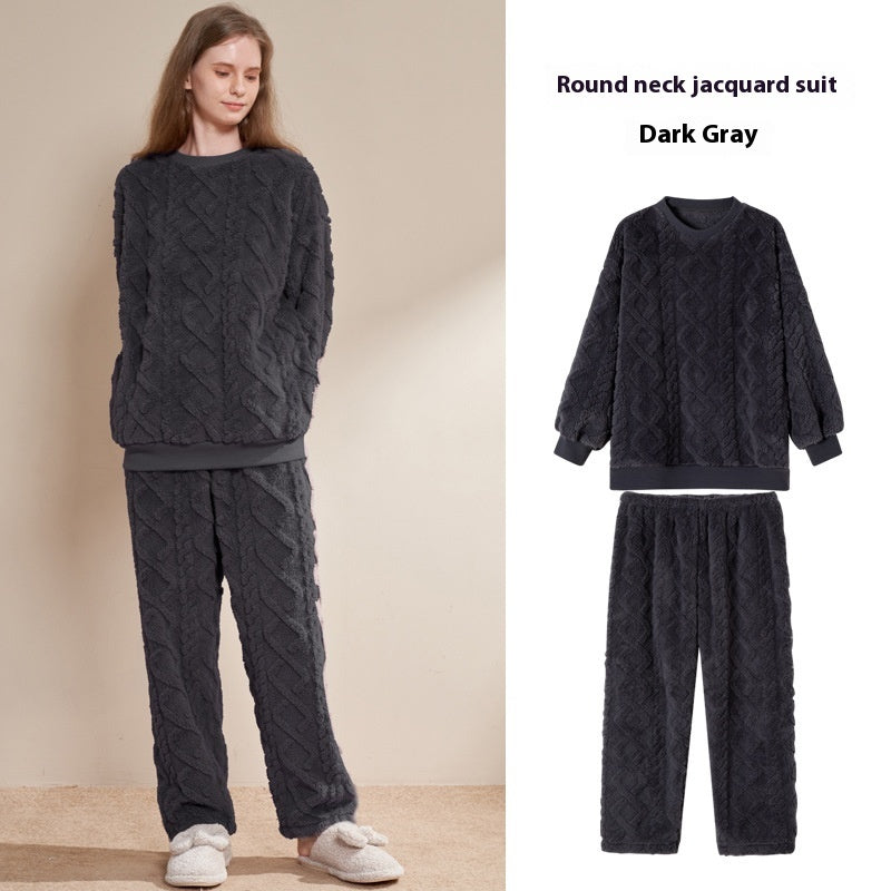 Warme fleece set dames