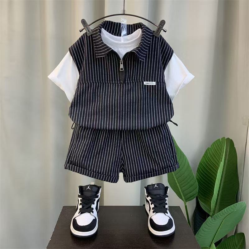 Boys Summer Shorts Suit Set