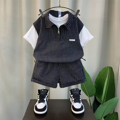 Boys Summer Shorts Suit Set