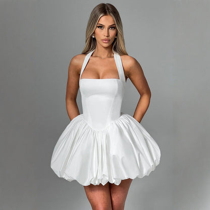 Halter Neck Tie Dress