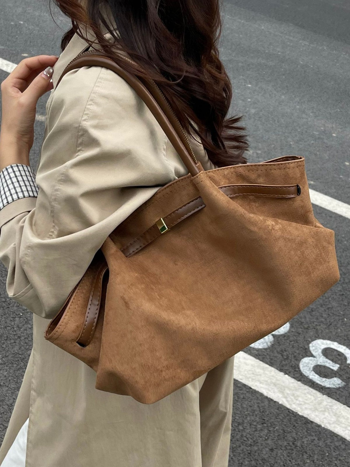 Womens Retro Shoulder Tote Bag