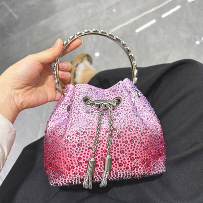 Diamond Crystal Bucket Bag