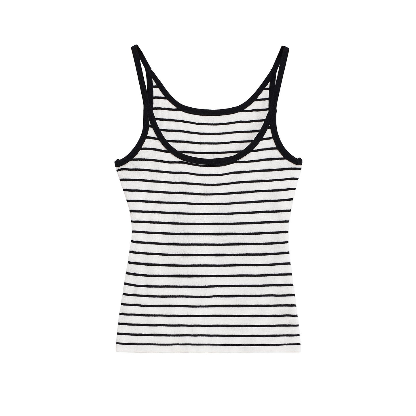 Women's European and American striped sleeveless camisole top