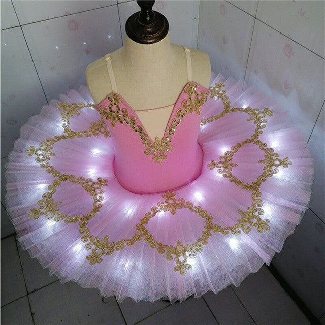 Professional Light-up Tutu Ballet Dress for Girls