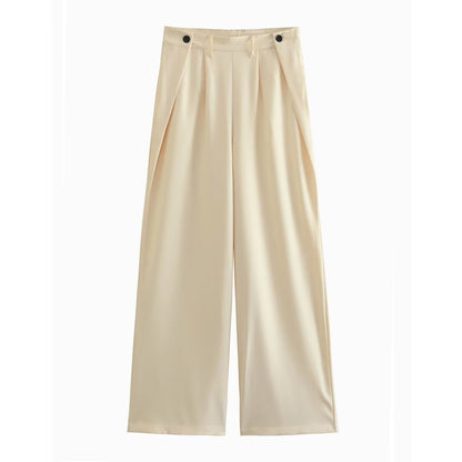 Hollow Out Blazer Top + Suit Pants for Women