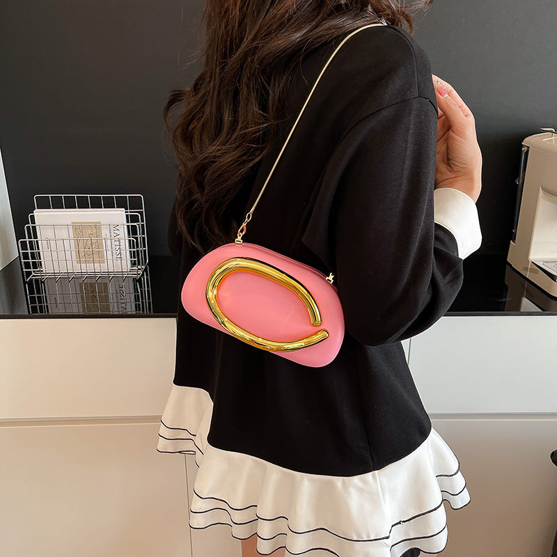 Elegant Chain Strap Clutch Bag