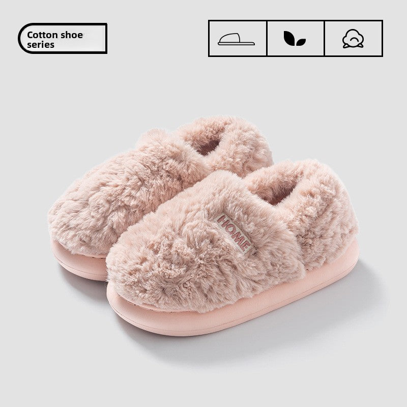 Winter Plush Indoor Outdoor Cotton Slippers
