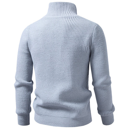 Men's short-sleeved knitted cardigan
