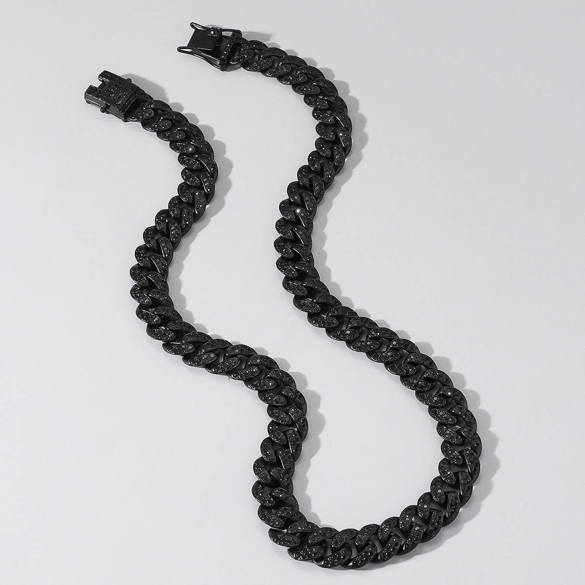 Hip Hop Style Full Diamond Cuban Chain Necklace