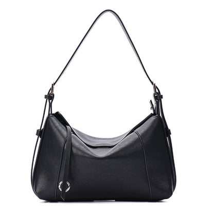 Fashion Cowhide Shoulder Bag with Crossbody Strap