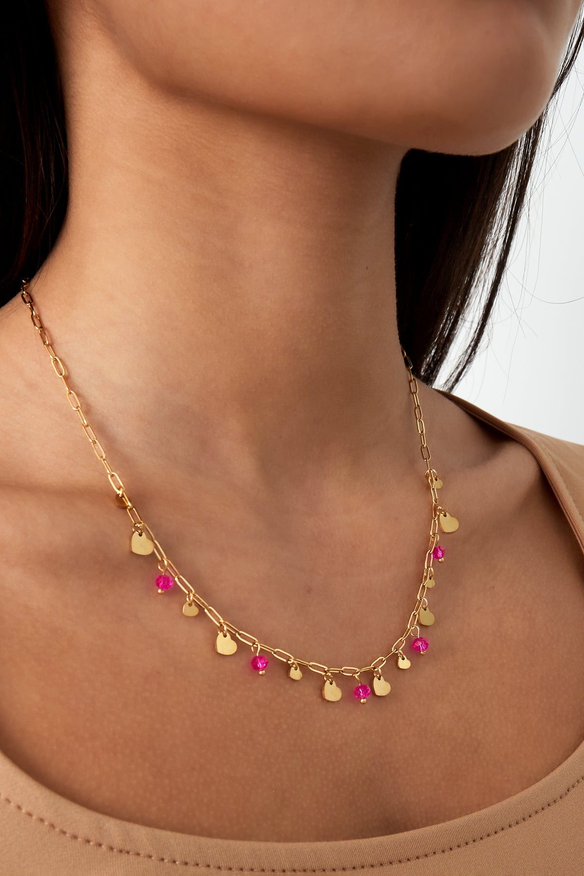 Full of love Necklace - Pink Gold