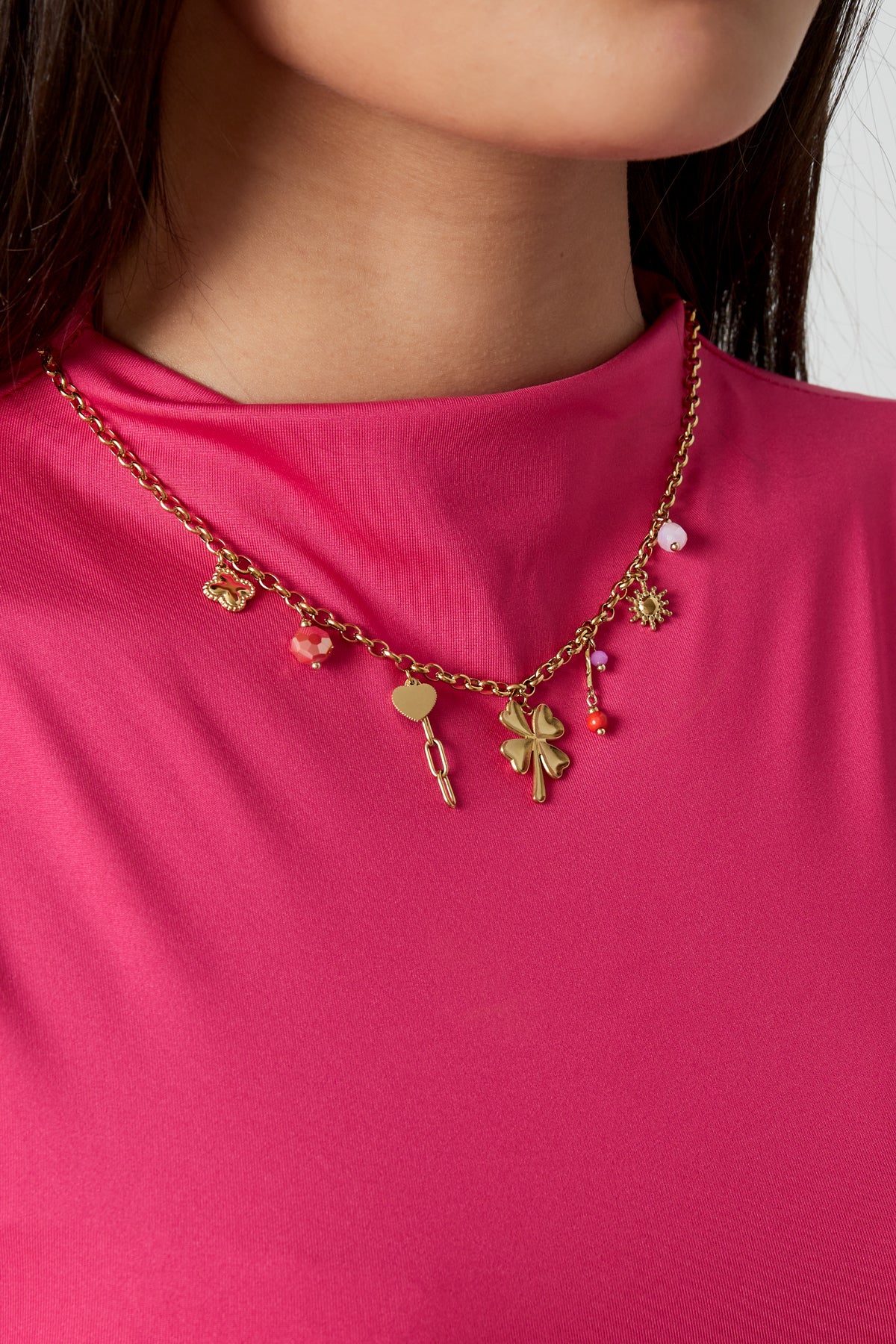 Lucky Charm Necklace - Gold kleur