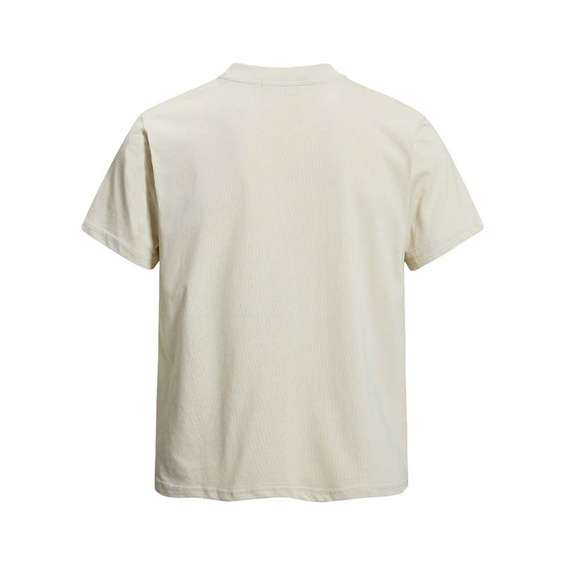 Character Graffiti Letter Printed Short Sleeve