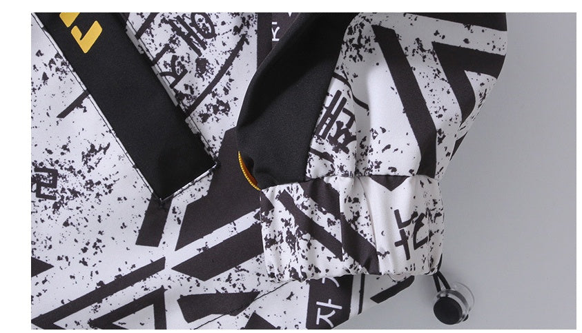 Trendy heren jas met print