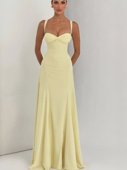 Women's Cross-Front Backless Dress