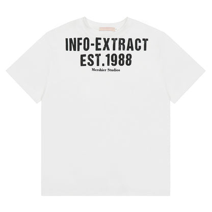 Short Sleeve T-Shirt Summer New Letter Print Casual Loose