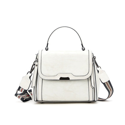 Cowhide Leather Crossbody Handbag