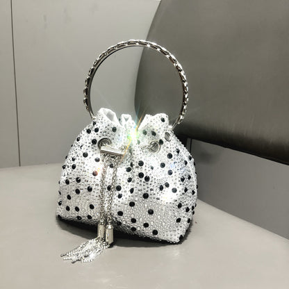 Diamond Crystal Bucket Bag