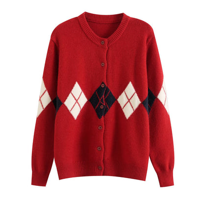 Modieus veelzijdig retro vest met ruitenprint