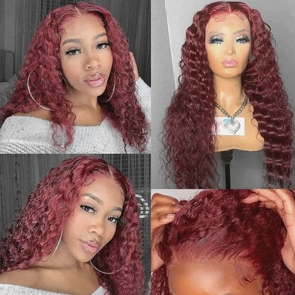 Front Lace Long Curly Synthetic Hair Wig