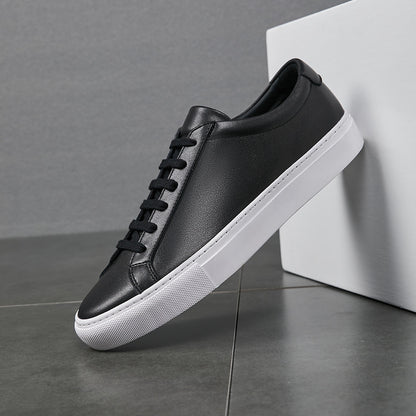 Lage casual sneakers van leer voor heren