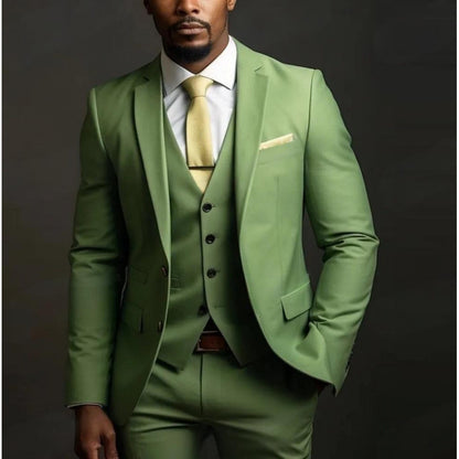Mens Three Piece Suit Set