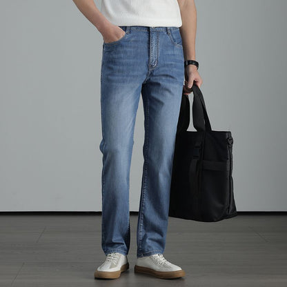 Men's Straight-Leg Denim Trousers