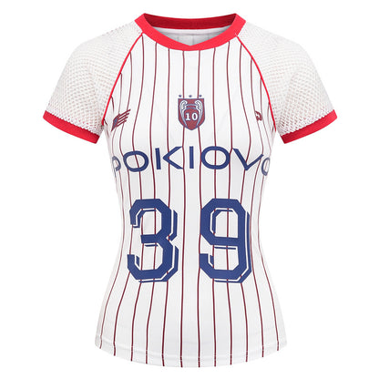 Short Sleeve Mesh Sleeve T-Shirt for Women Summer