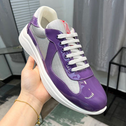 Casual Breathable Cowhide Canvas Sneakers for Men