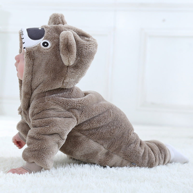 Beervormige romper van flanel