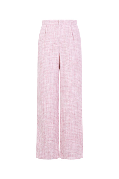 Polyestervezel (polyester) Rechte broek Geruit Elegante herfst/winterkleding