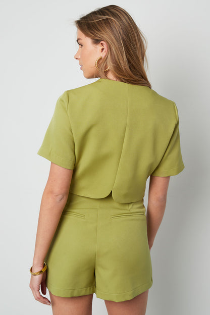 Short sleeve top happy