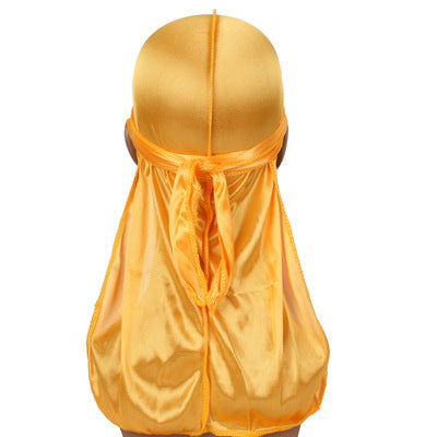 Silk satin long braided hair pirate hat