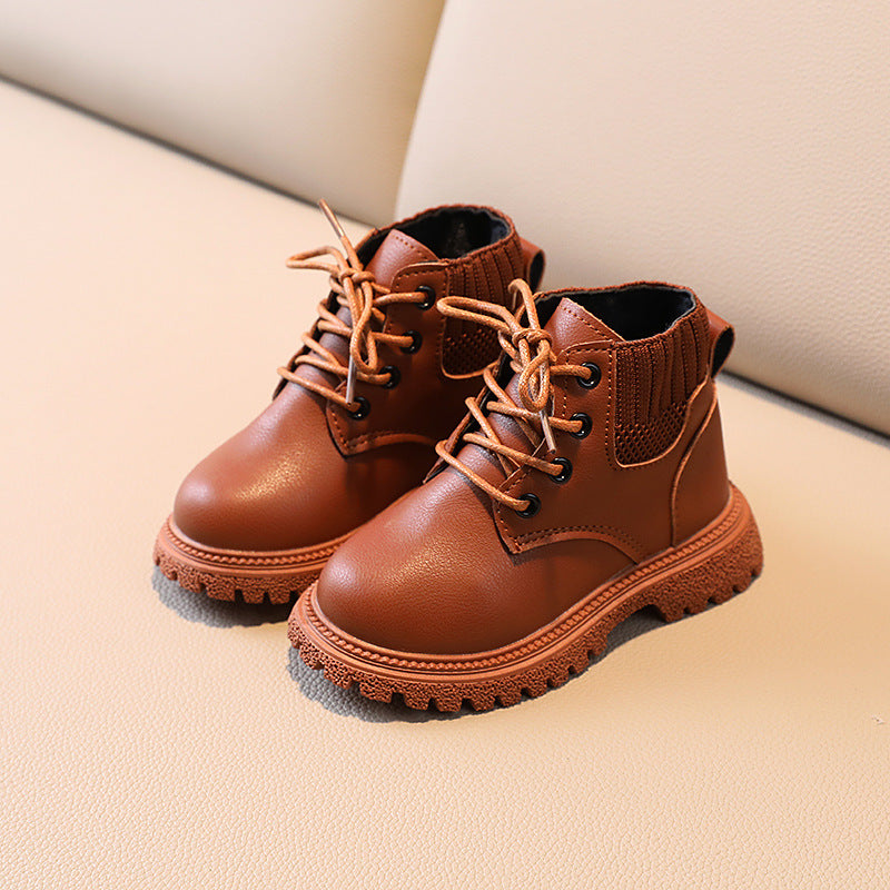 Children's autumn and winter shoes, children's Martin boots