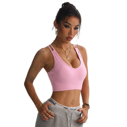 Peach Heart Cross Beauty Rug Yoga BH Sport