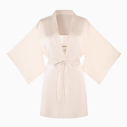 Lace Trim Ice Silk Womens Sleepwear Nightdress