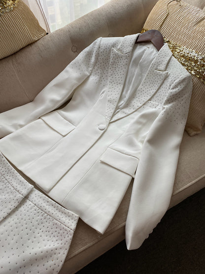Rhinestone Embellished Womens Suit Set